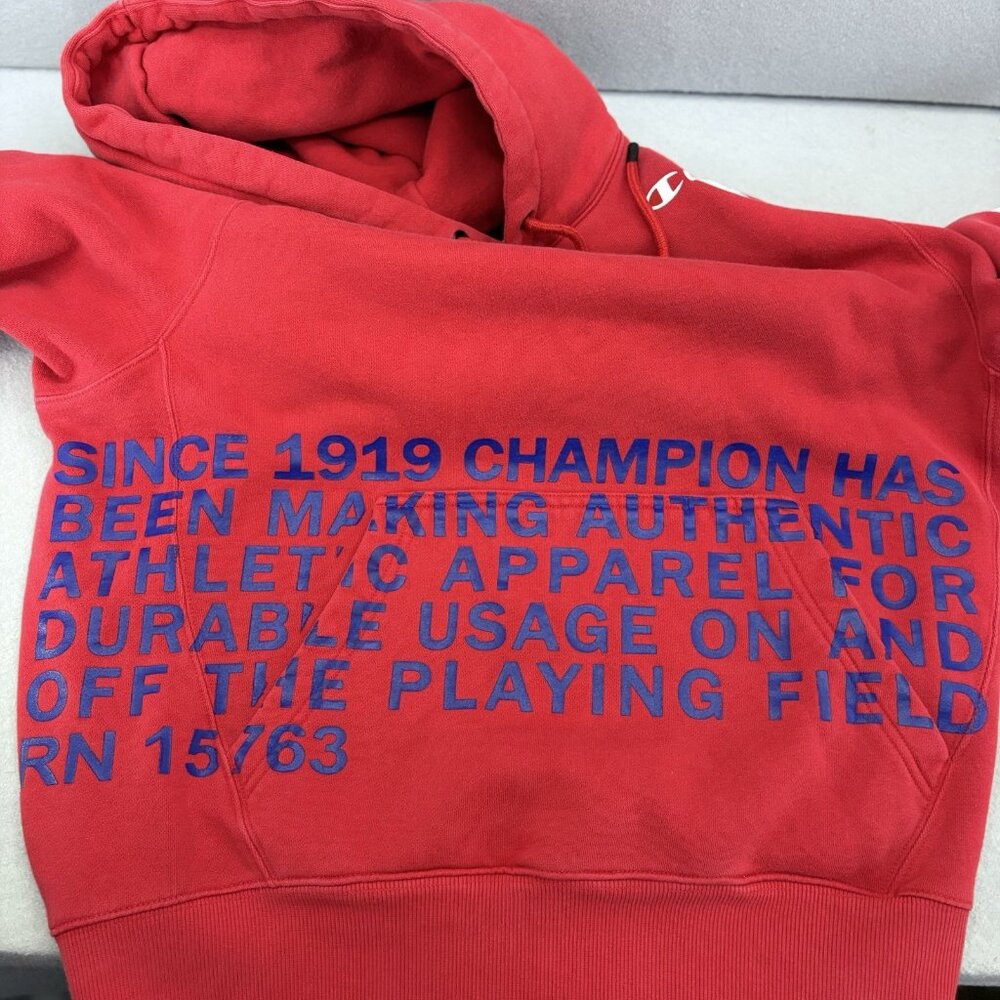 Champion Super Fleece 2.0‎ Behind The Label 1919 Hoodie Sweatshirt, Men's Medium - Picture 9 of 12